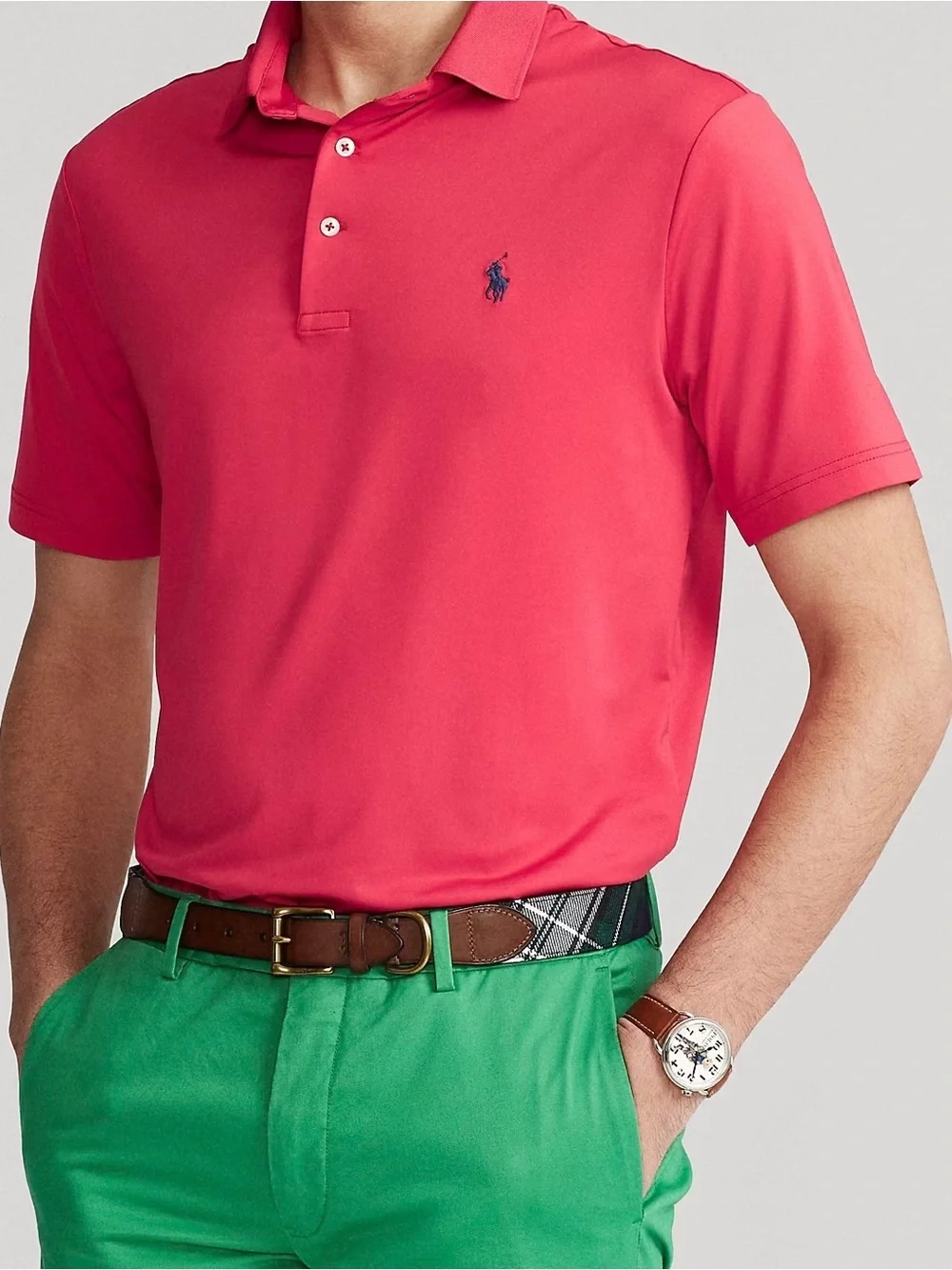 Polo Ralph Lauren Custom Fit Red Polo Shirt – Size M – Pre‑Loved